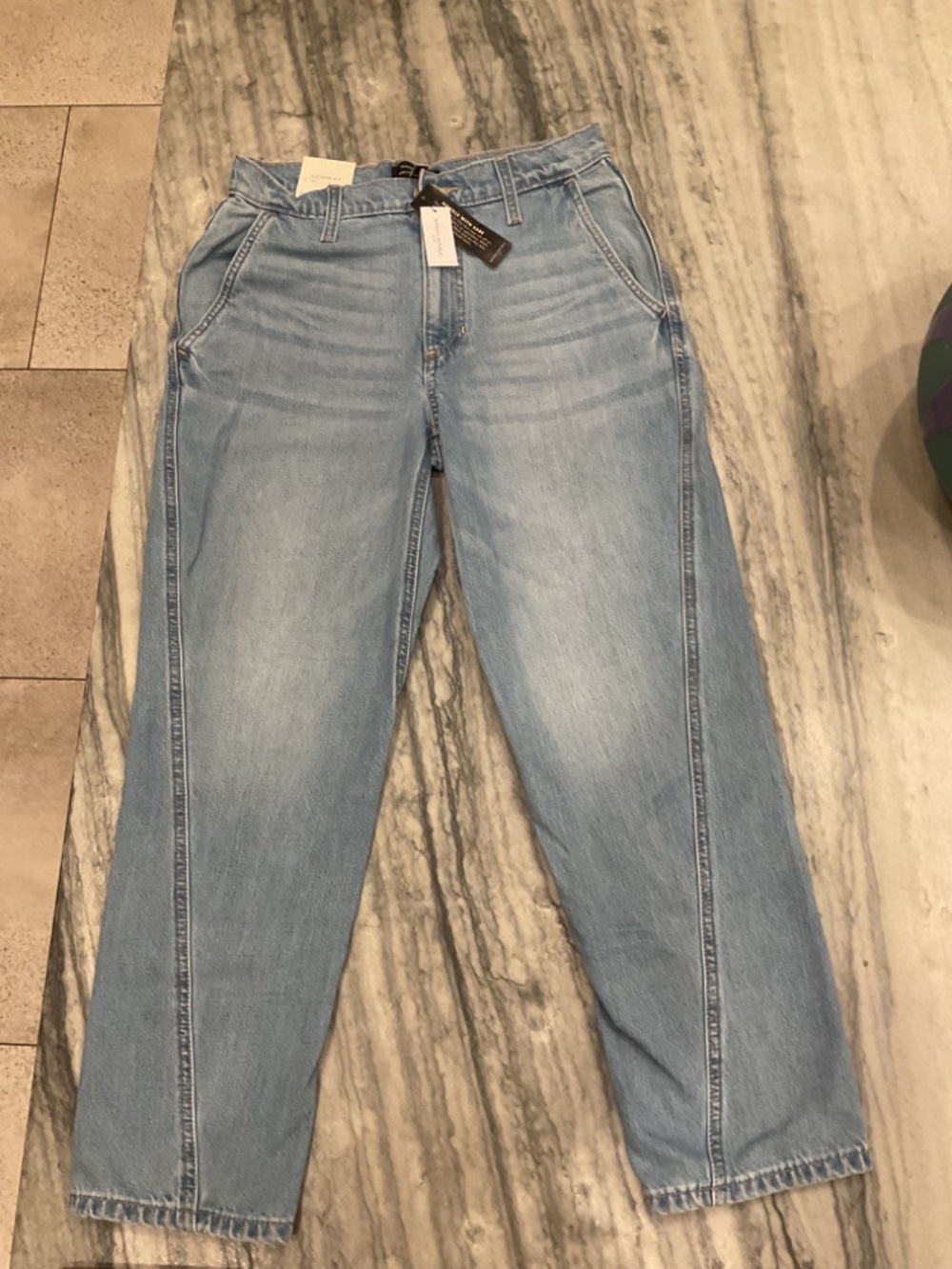 Banana Republic High-Rise Barrel Jean